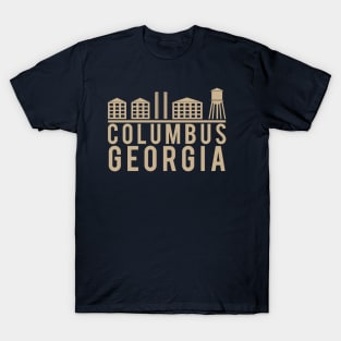 Columbus Georgia Skyline Logo T-Shirt